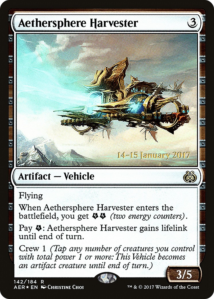 2017 Magic: The Gathering Aether Revolt Promos 2017 Magic: The Gathering Aether Revolt Promos #142s trading card