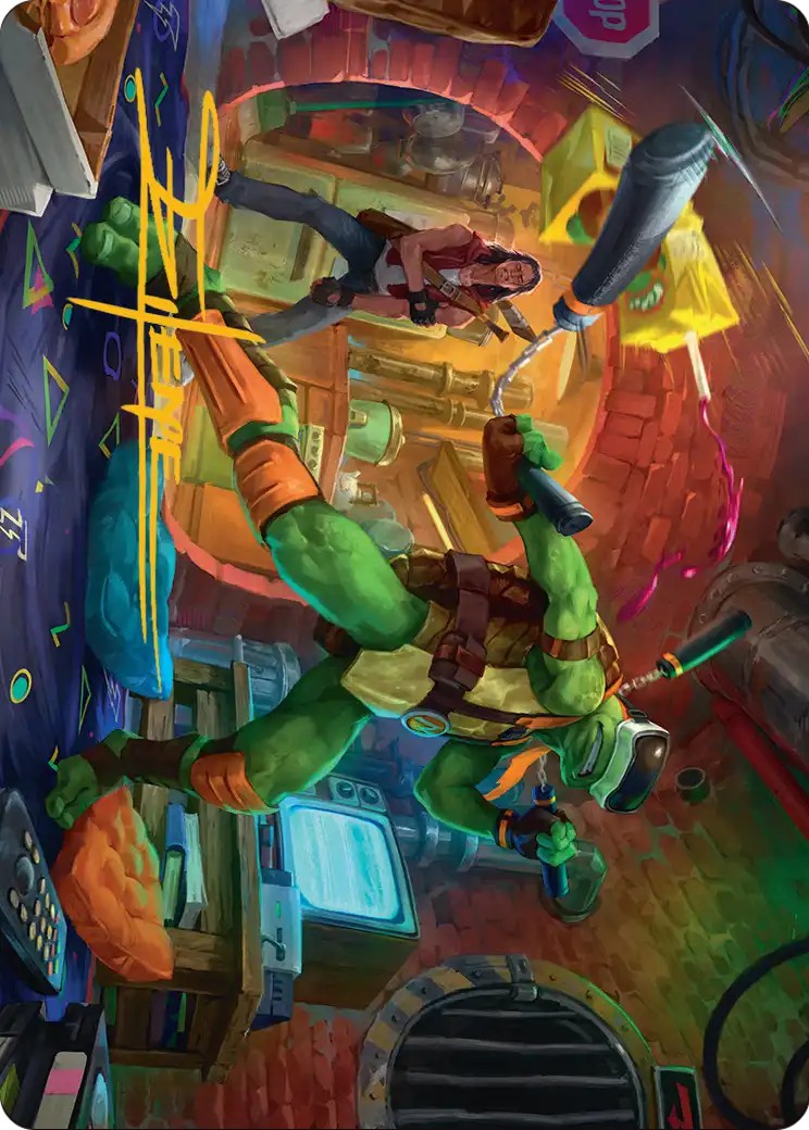 2026 Magic: The Gathering Teenage Mutant Ninja Turtles Art Series Michelangelo, Game Master // Michelangelo, Game Master #13