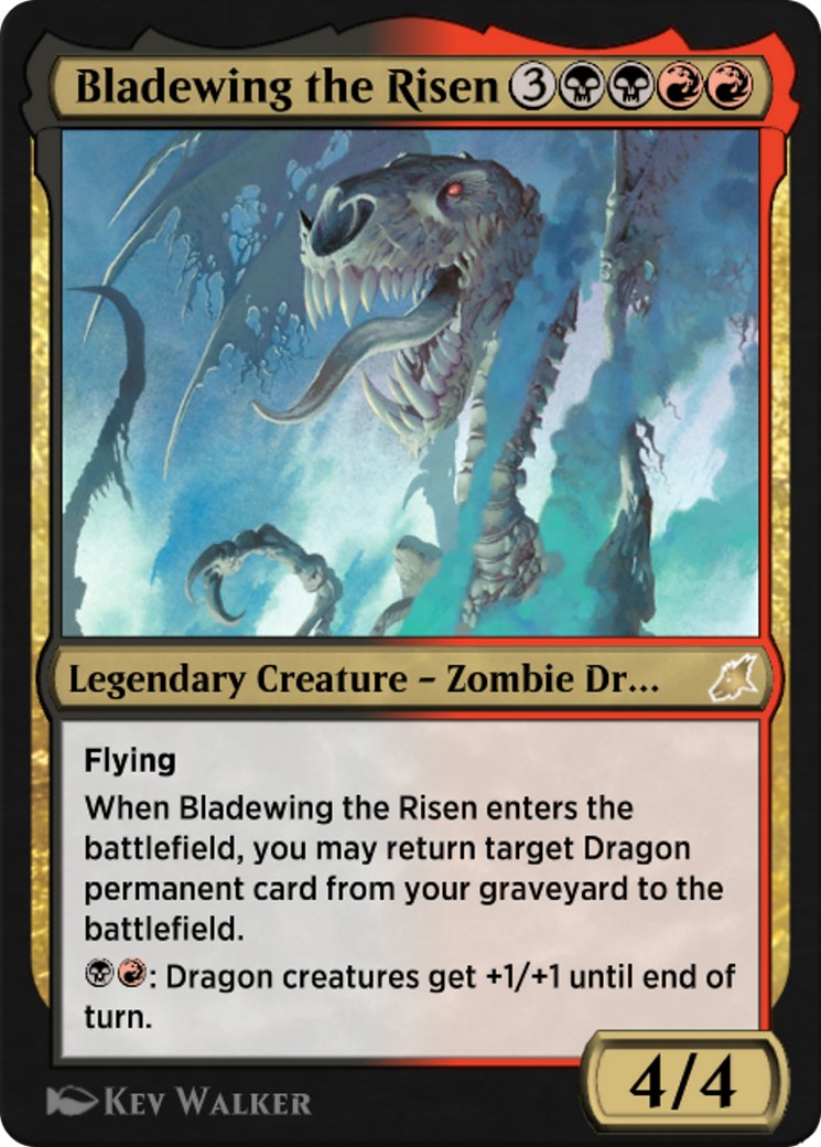 2020 Magic: The Gathering MTG Arena Promos Bladewing the Risen #104 trading card