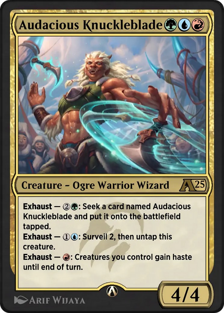 2025 Magic: The Gathering Alchemy: Tarkir Audacious Knuckleblade #18 trading card