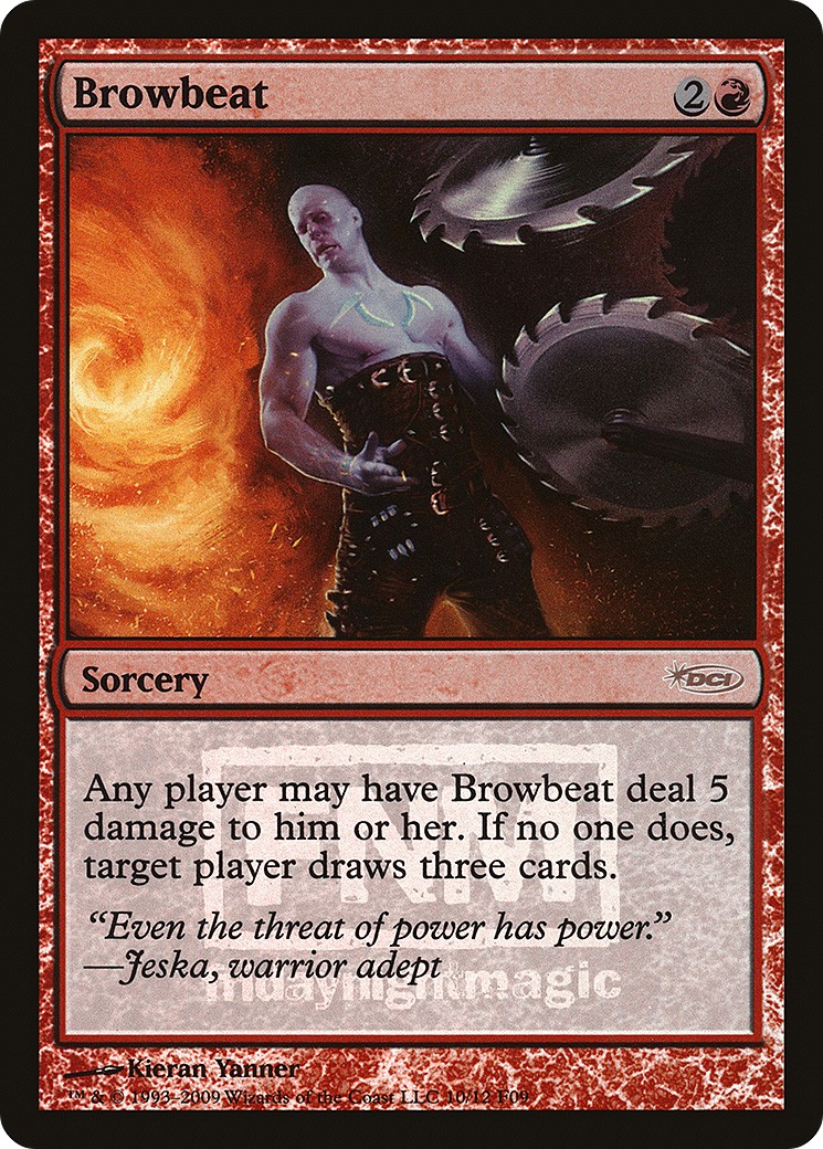 2009 Magic: The Gathering Friday Night Magic Browbeat #10 trading card