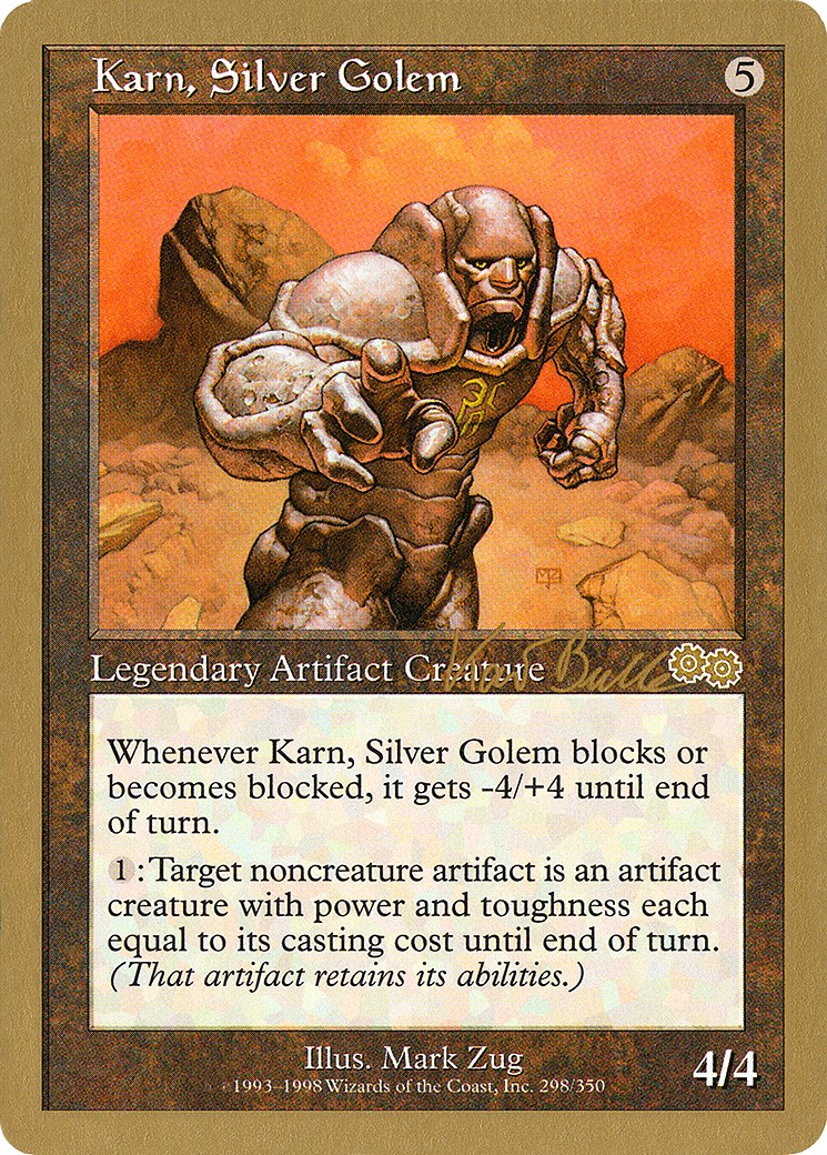 1999 Magic: The Gathering World Championship Decks 1999 Magic: The Gathering World Championship Decks #kb298 trading card