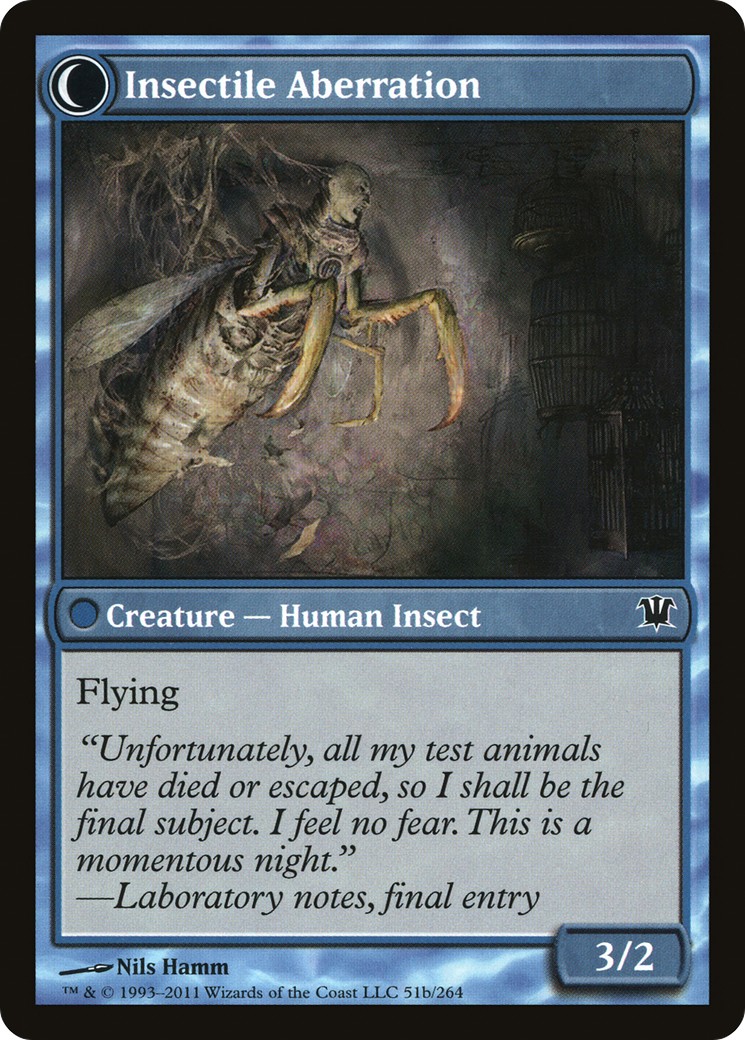 Delver of Secrets // Insectile Aberration thumbnail 2