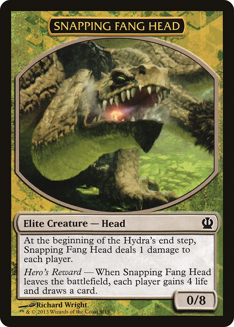 2013 Magic: The Gathering Face the Hydra Snapping Fang Head #5 trading card
