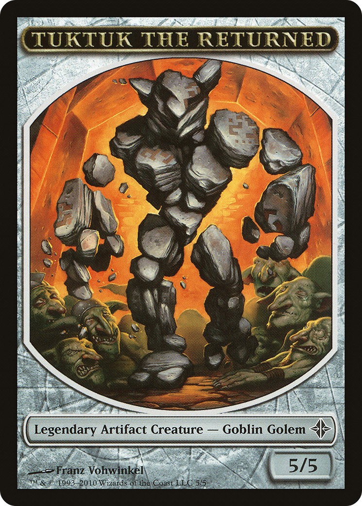 2010 Magic: The Gathering Rise of the Eldrazi Tokens Tuktuk the Returned #5 trading card