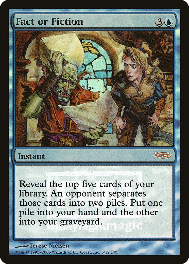 2005 Magic: The Gathering Friday Night Magic Fact or Fiction #6 trading card
