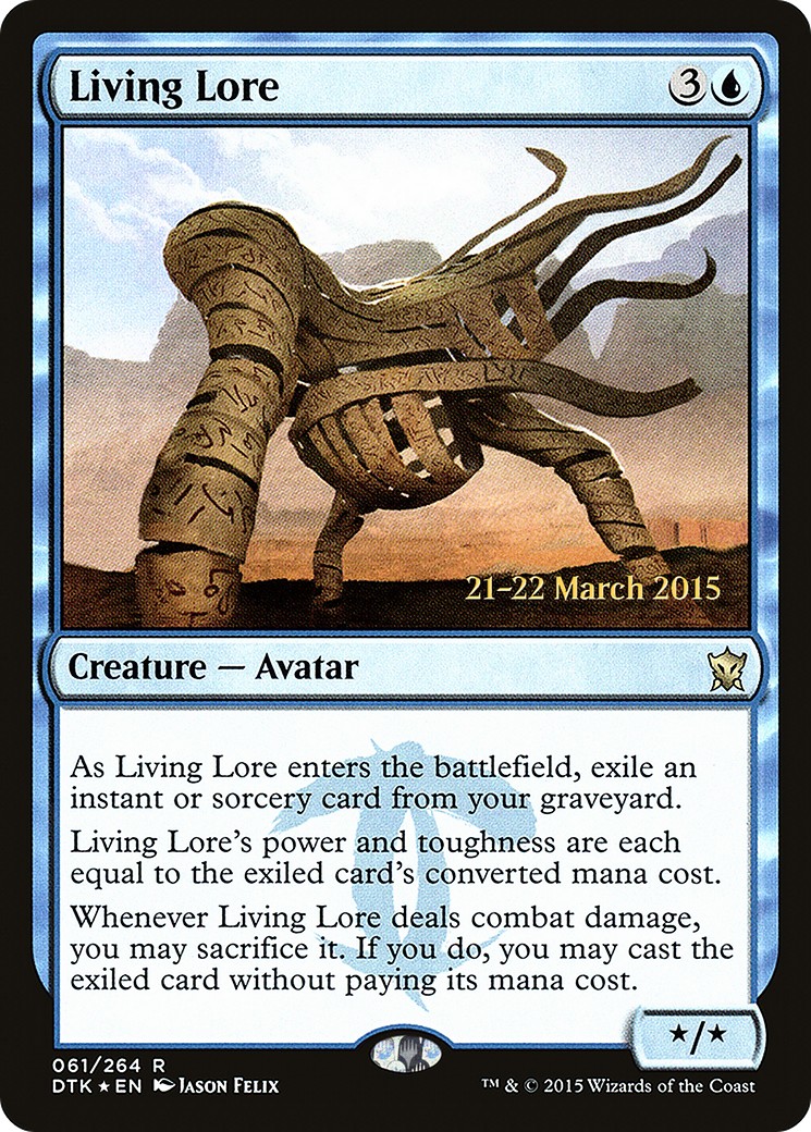 2015 Magic: The Gathering Dragons of Tarkir Promos 2015 Magic: The Gathering Dragons of Tarkir Promos #61s trading card