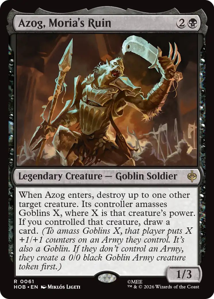 2026 Magic: The Gathering The Hobbit 2026 Magic: The Gathering The Hobbit #61 trading card