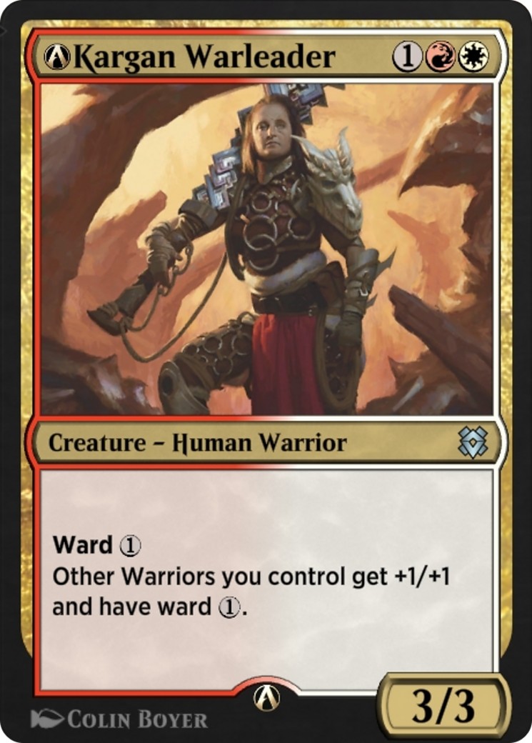 2022 Magic: The Gathering Zendikar Rising A-Kargan Warleader #A-224 trading card