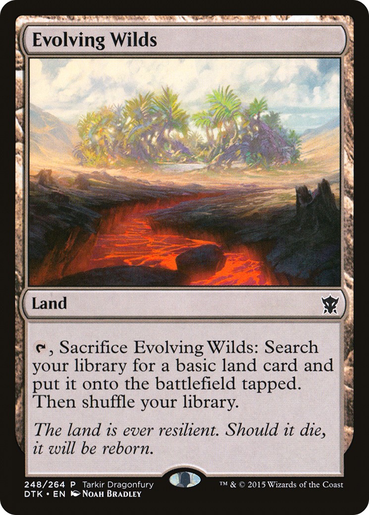 2015 Magic: The Gathering Tarkir Dragonfury Evolving Wilds #248 trading card