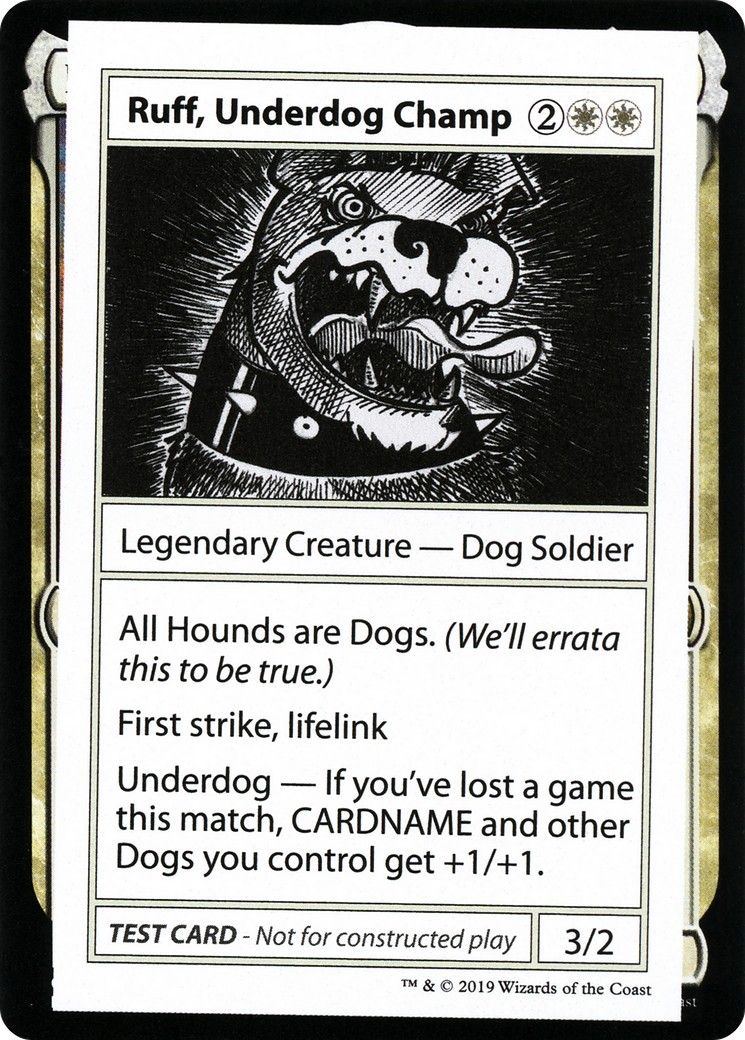 Ruff, Underdog Champ - Image 1