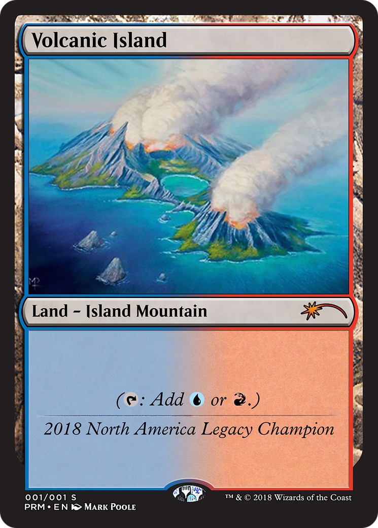 2018 Magic: The Gathering Legacy Championship Volcanic Island #2018NA trading card