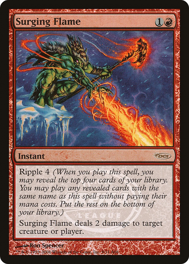 2006 Magic: The Gathering Arena League Surging Flame #9 trading card