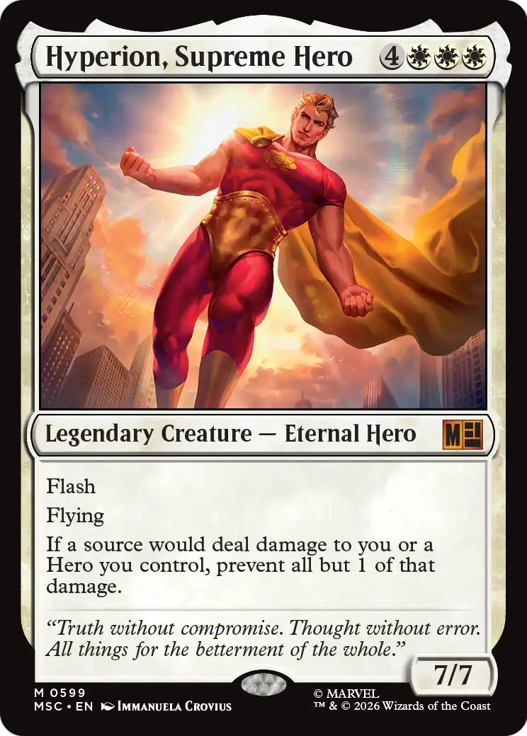 2026 Magic: The Gathering Marvel Super Heroes 2026 Magic: The Gathering Marvel Super Heroes #599 trading card