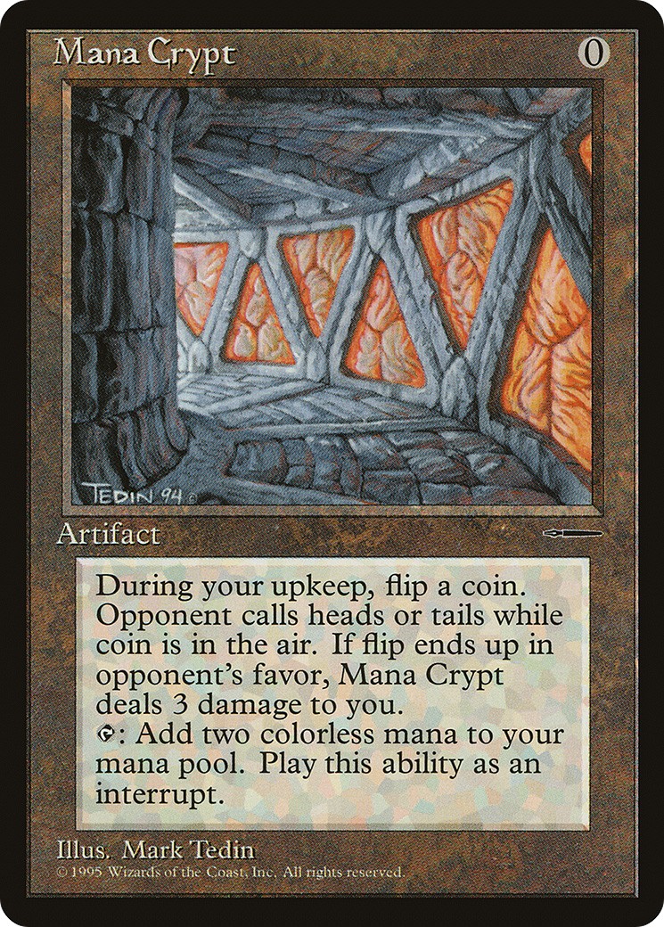 1995 Magic: The Gathering HarperPrism Book Promos Mana Crypt #5 trading card