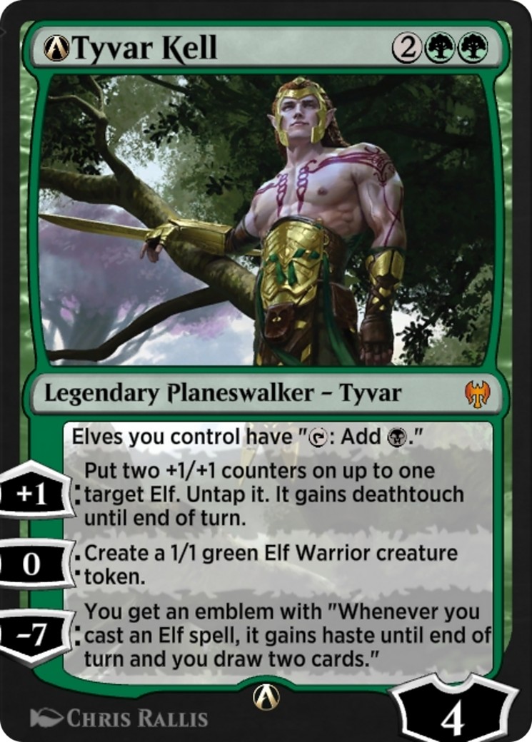 2022 Magic: The Gathering Kaldheim A-Tyvar Kell #A-198 trading card