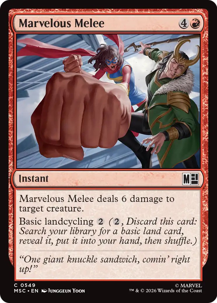2026 Magic: The Gathering Marvel Super Heroes 2026 Magic: The Gathering Marvel Super Heroes #549 trading card