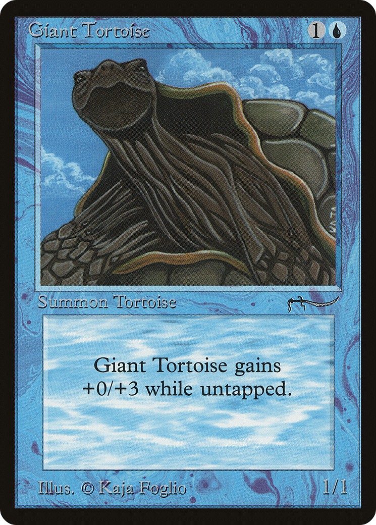 1993 Magic: The Gathering Arabian Nights Giant Tortoise #15† trading card