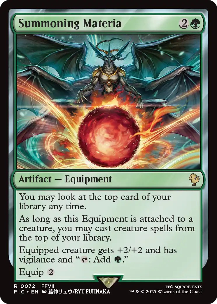 2025 Magic: The Gathering Final Fantasy 2025 Magic: The Gathering Final Fantasy #72 trading card