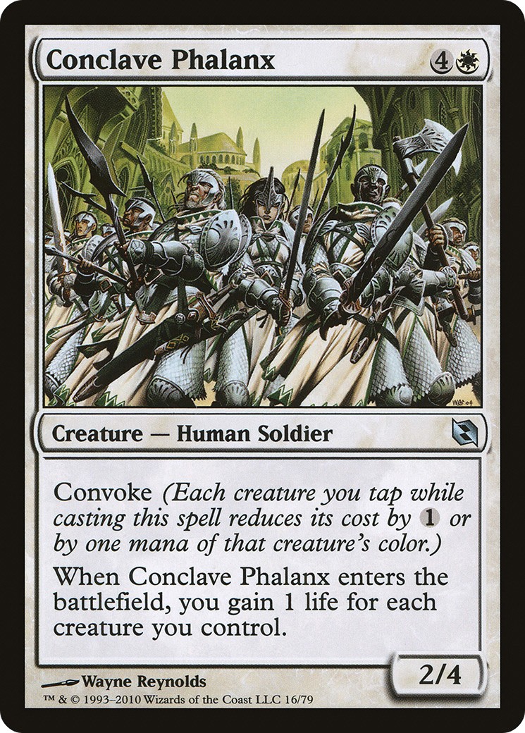 2010 Magic: The Gathering Duel Decks: Elspeth vs. Tezzeret Conclave Phalanx #16 trading card