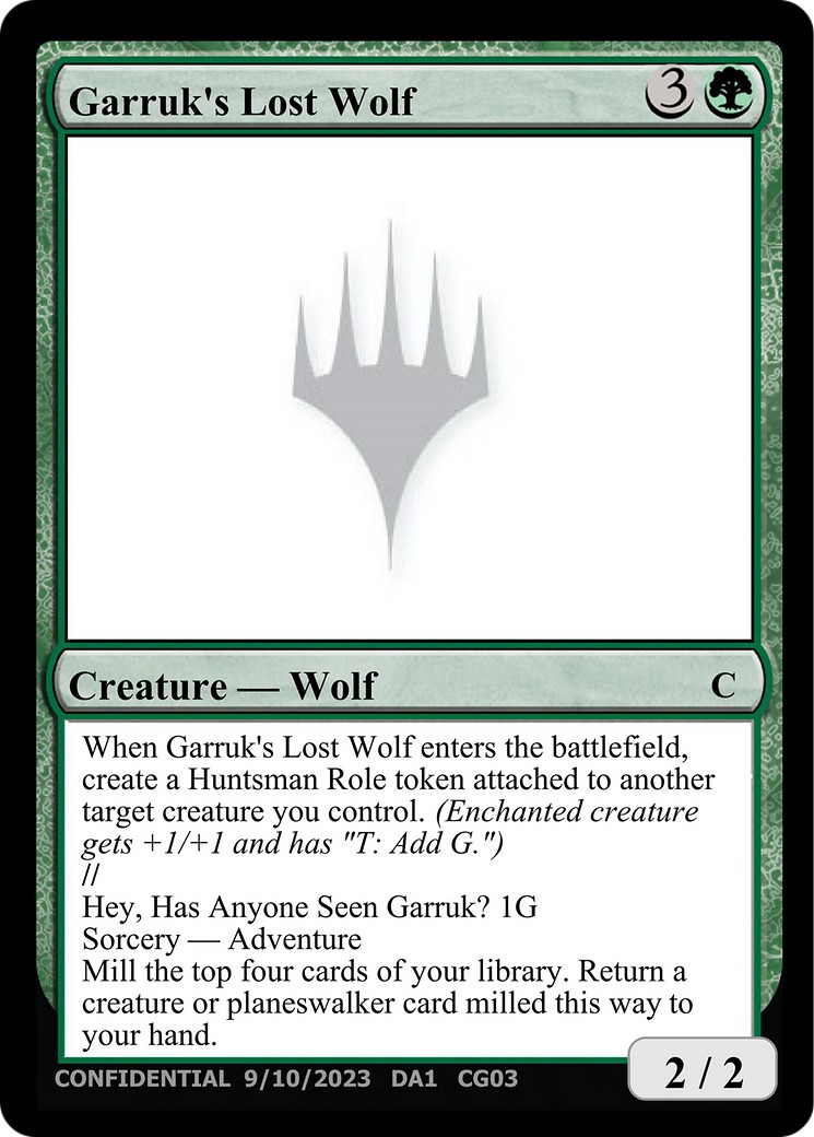 Garruk's Lost Wolf // Hey, Has Anyone Seen Garruk? - Image 1