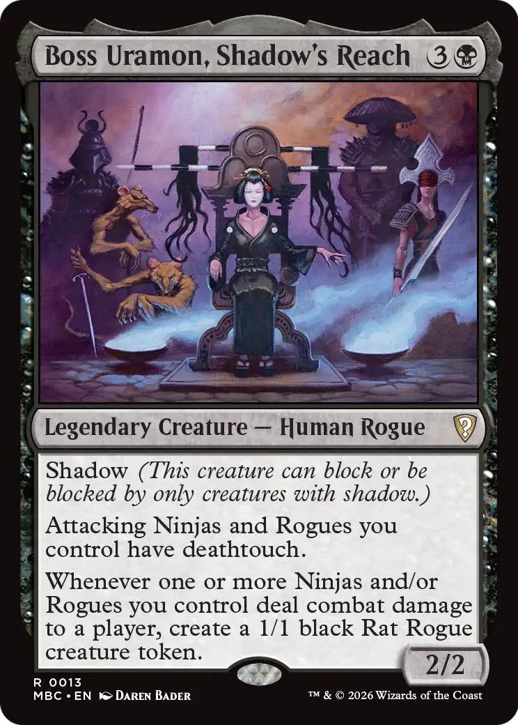 2026 Magic: The Gathering Mystery Booster Commander Edition Boss Uramon, Shadow's Reach #13 trading card