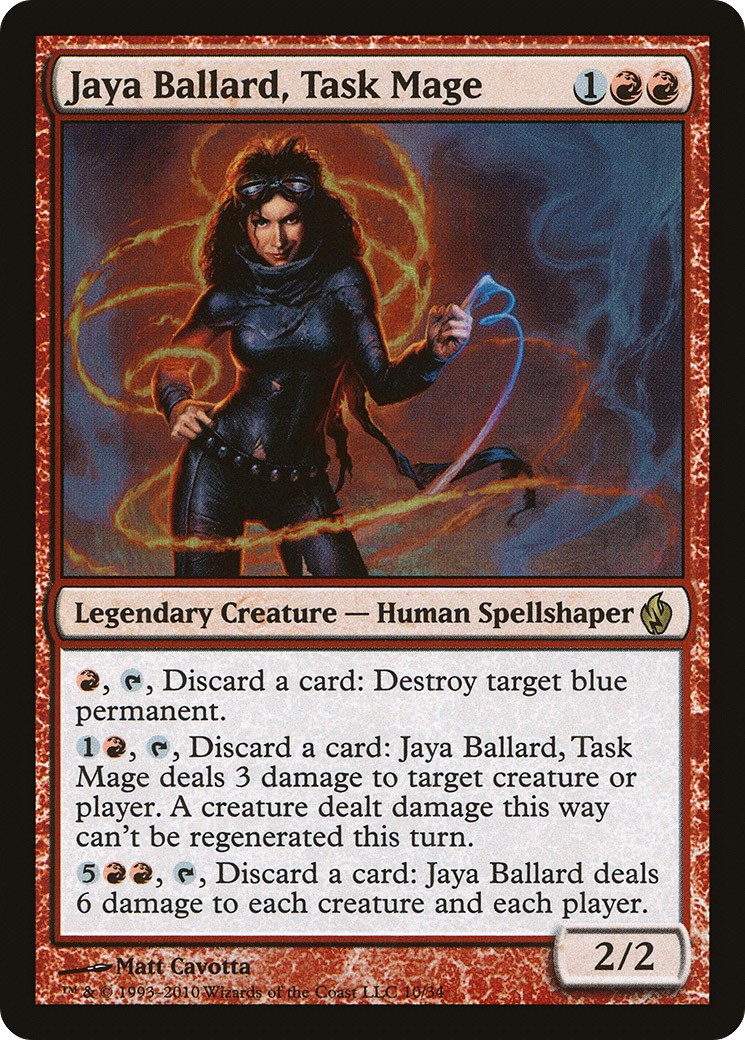 2010 Magic: The Gathering Premium Deck Series: Fire and Lightning Jaya Ballard, Task Mage #10 trading card