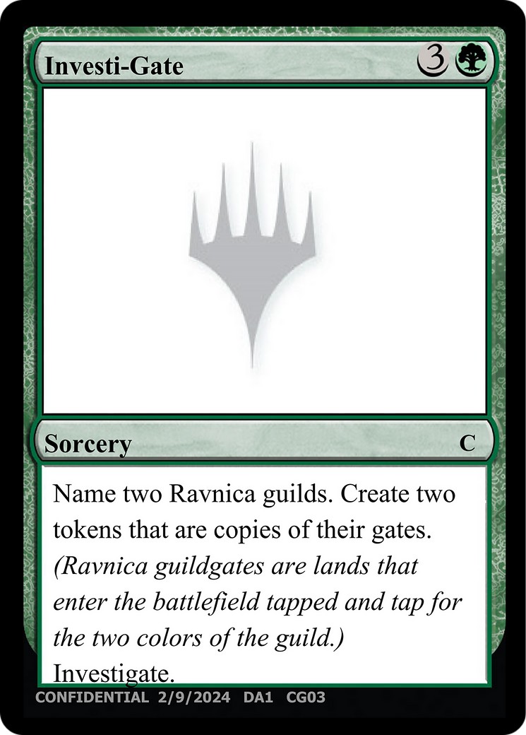 2024 Magic: The Gathering Unknown Event Investi-Gate #CG03c trading card
