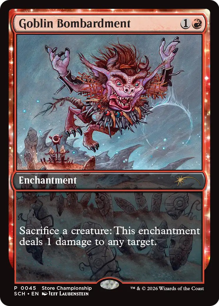 2026 Magic: The Gathering Store Championships Goblin Bombardment #45 trading card