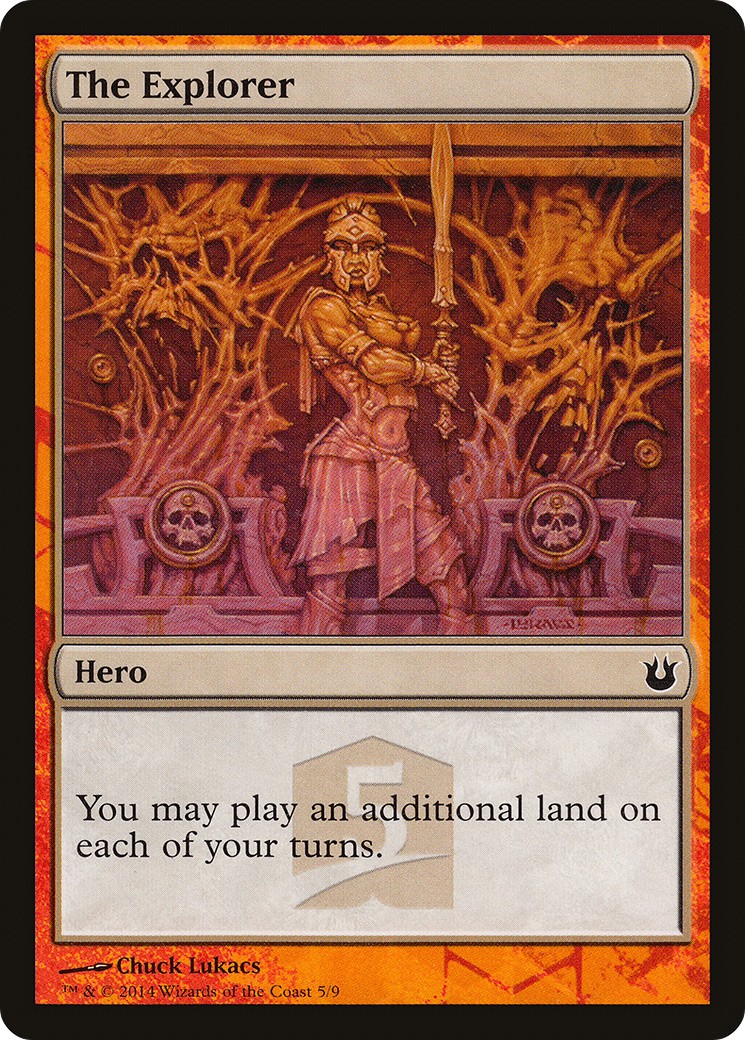 2014 Magic: The Gathering Born of the Gods Hero's Path The Explorer #5 trading card