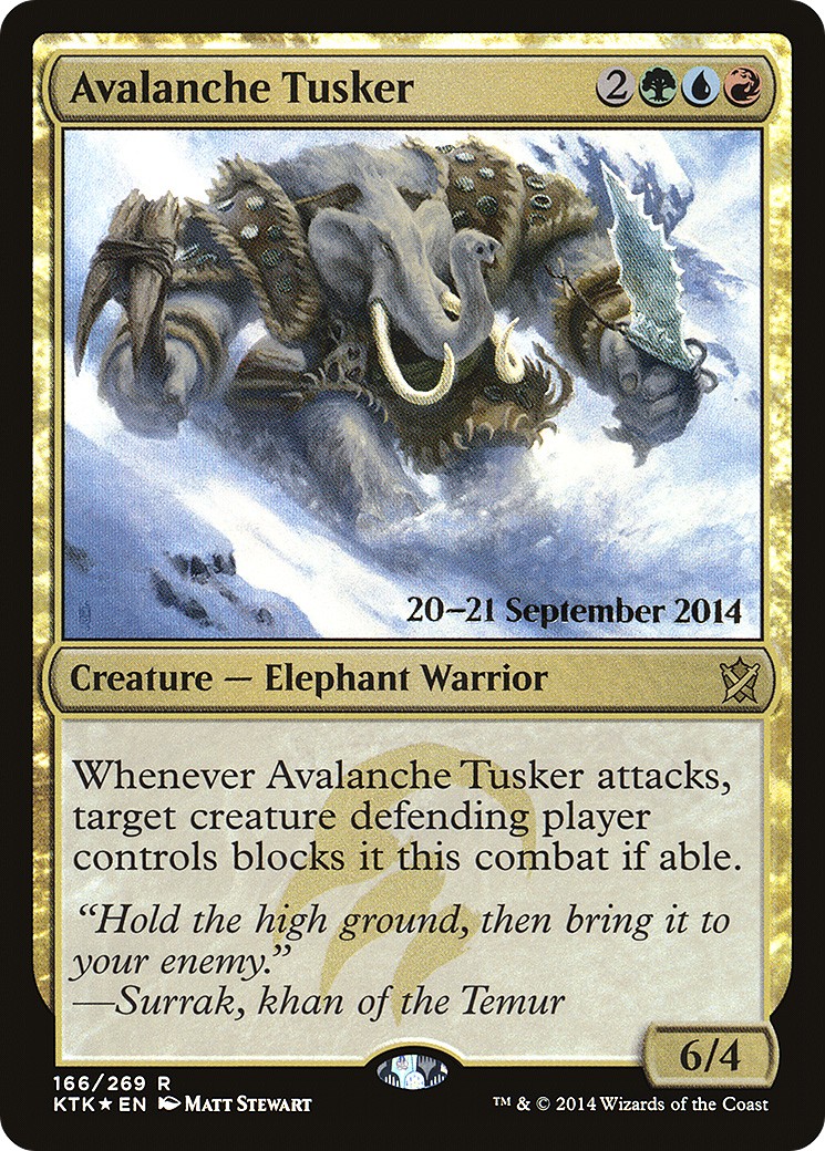 2014 Magic: The Gathering Khans of Tarkir Promos 2014 Magic: The Gathering Khans of Tarkir Promos #166s trading card