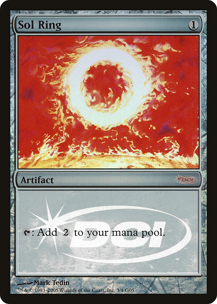2005 Magic: The Gathering Judge Gift Cards Sol Ring #3 trading card