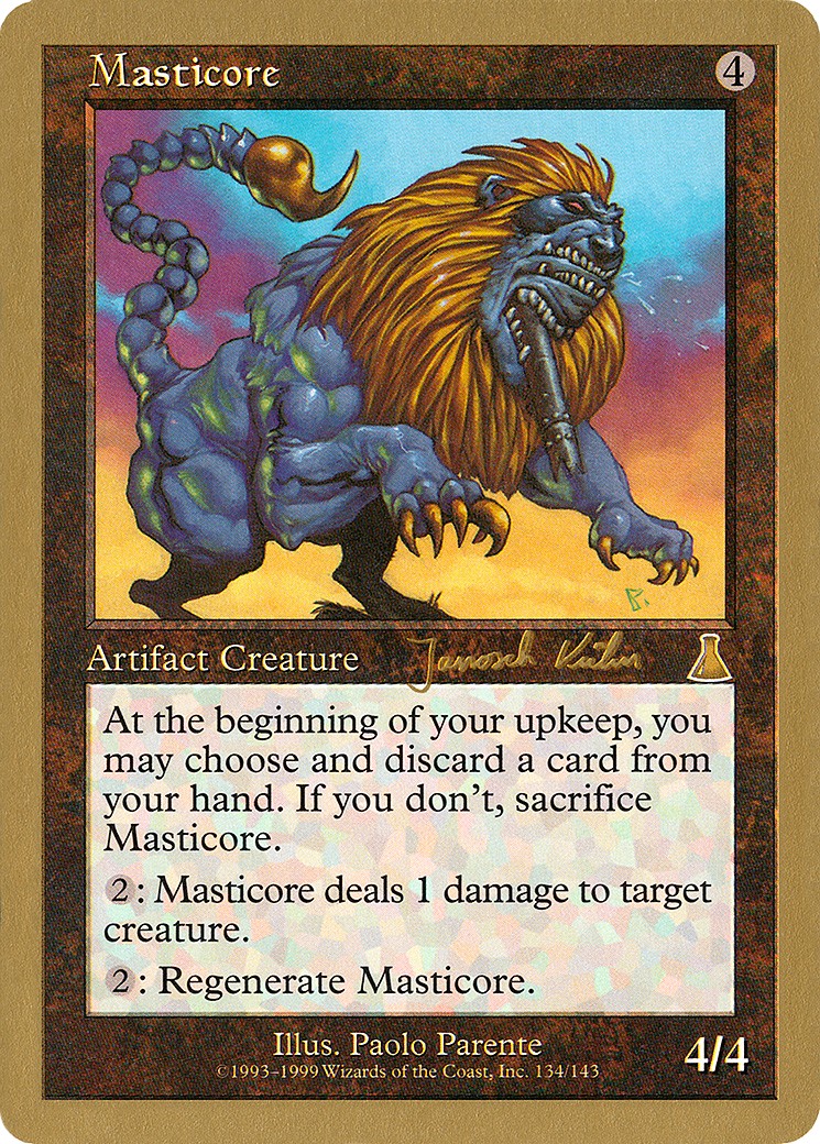 2000 Magic: The Gathering World Championship Decks 2000 Magic: The Gathering World Championship Decks #jk134 trading card