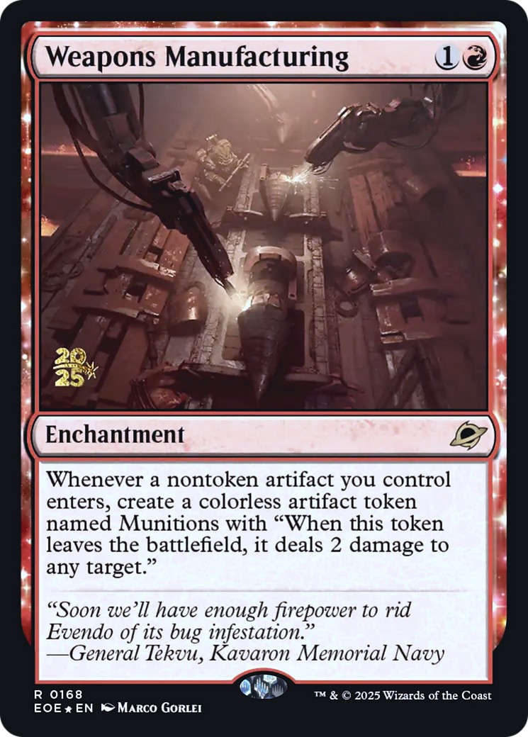 2025 Magic: The Gathering Edge of Eternities Promos 2025 Magic: The Gathering Edge of Eternities Promos #168s trading card