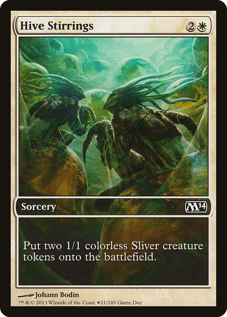 2013 Magic: The Gathering Magic 2014 Promos Hive Stirrings #21★ trading card