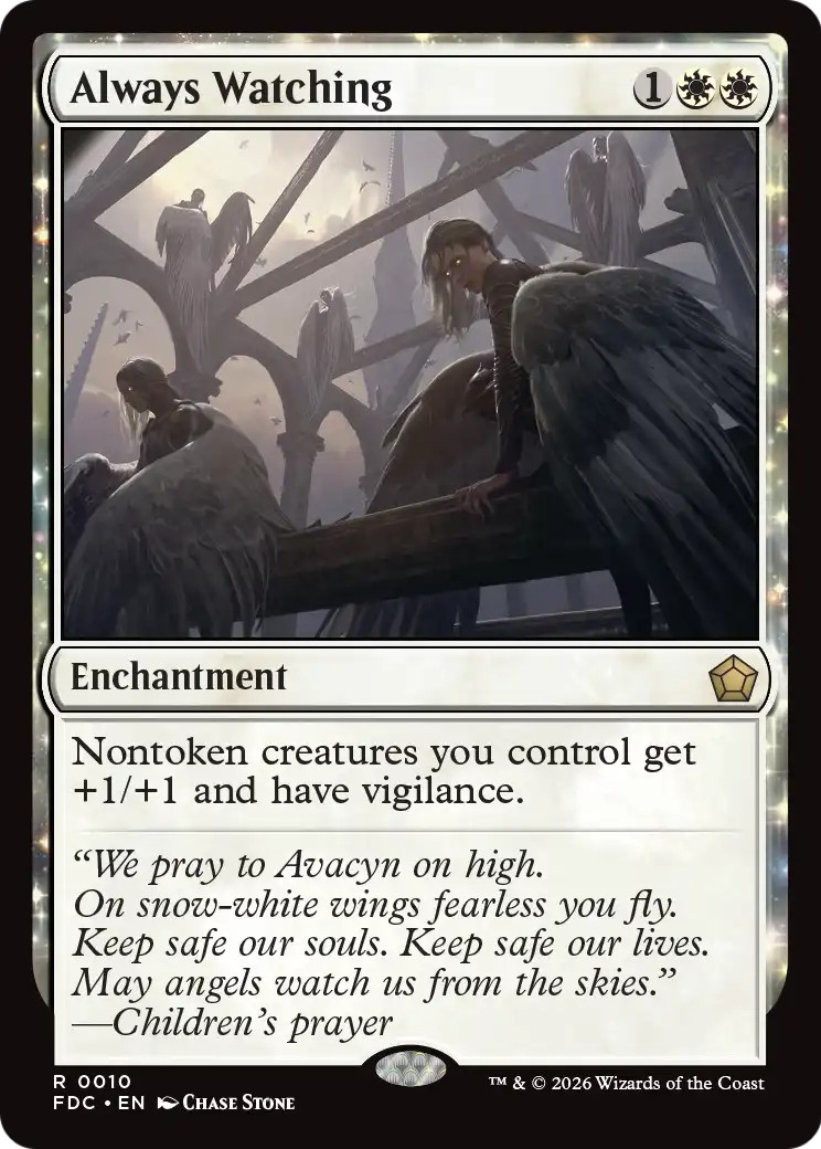 2026 Magic: The Gathering Foundations Always Watching #10 trading card