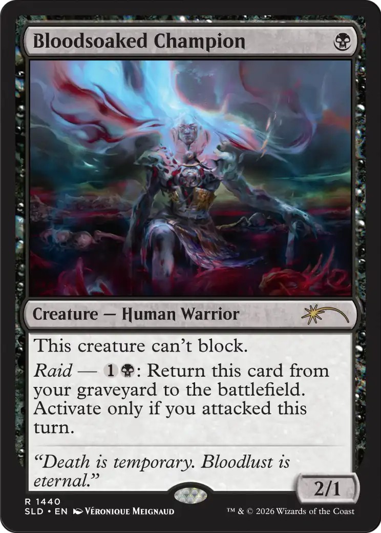 2026 Magic: The Gathering Secret Lair Drop Bloodsoaked Champion #1440 trading card
