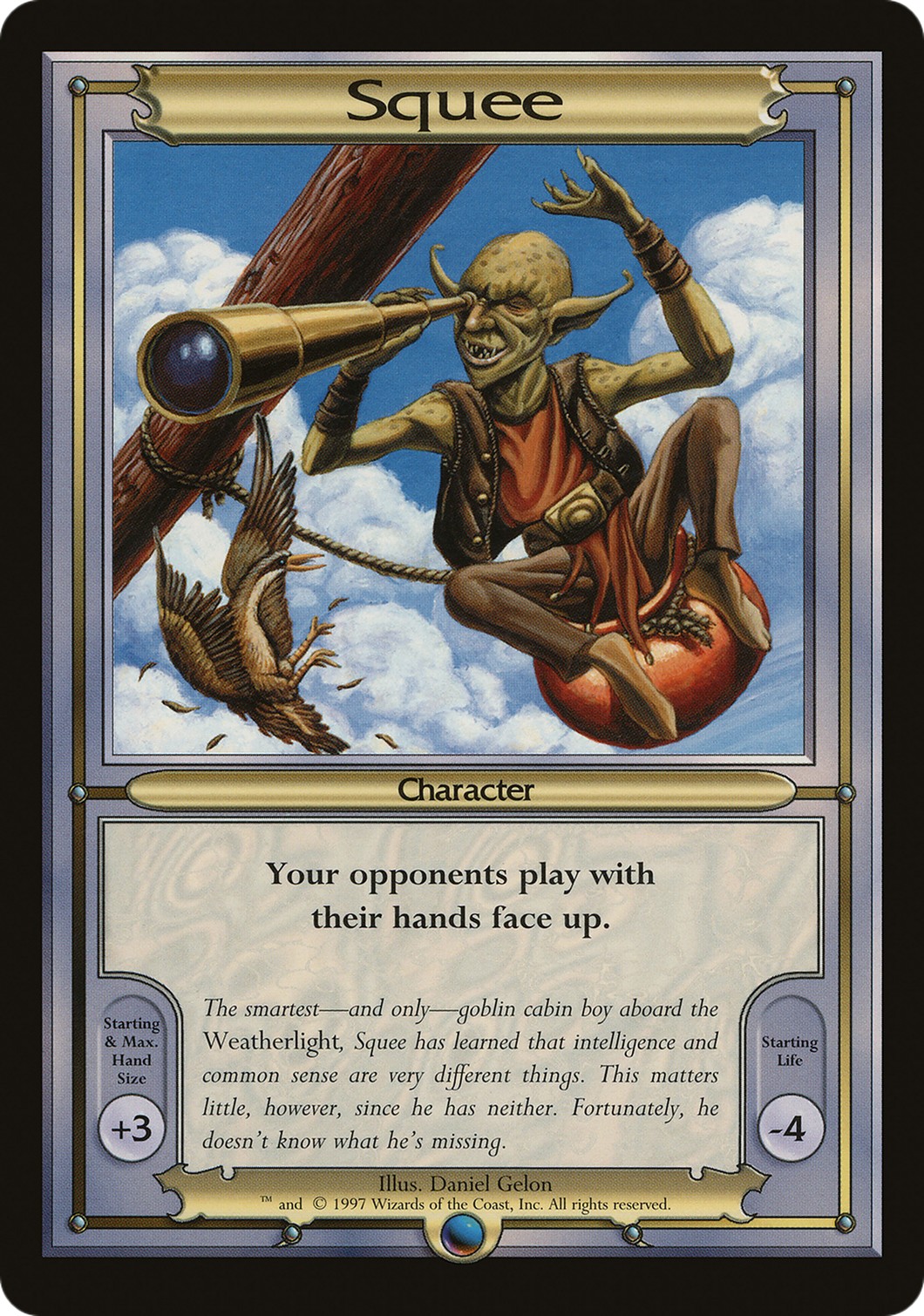 1997 Magic: The Gathering Vanguard Series Squee #107 trading card