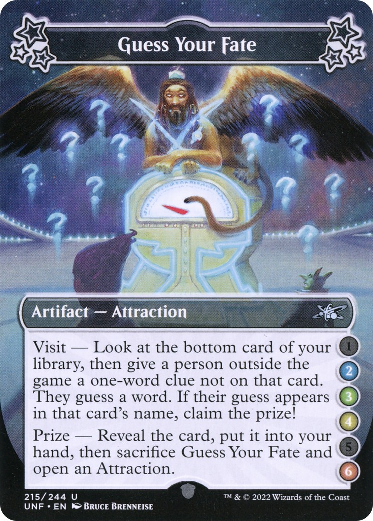 2022 Magic: The Gathering Unfinity 2022 Magic: The Gathering Unfinity #215a trading card