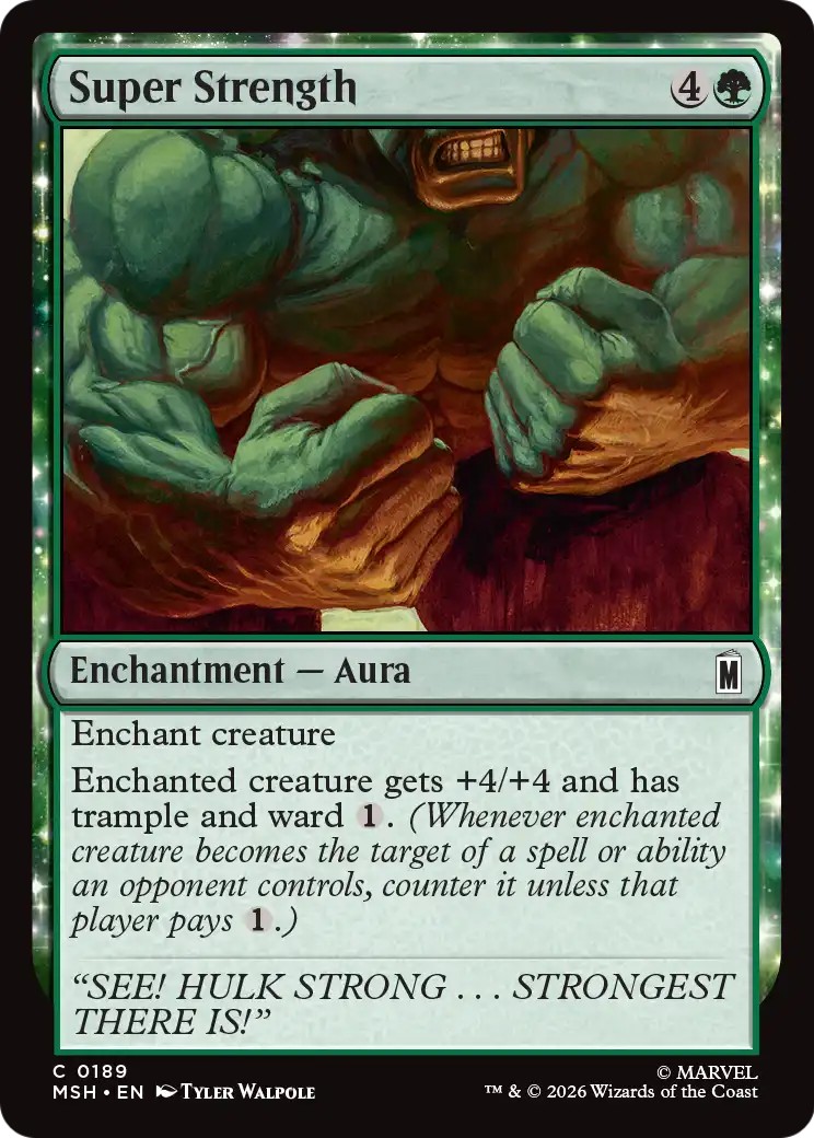 2026 Magic: The Gathering Marvel Super Heroes 2026 Magic: The Gathering Marvel Super Heroes #189 trading card