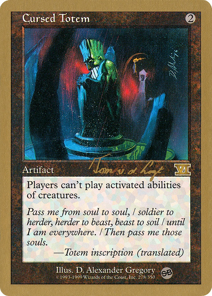 2000 Magic: The Gathering World Championship Decks 2000 Magic: The Gathering World Championship Decks #tvdl278sb trading card
