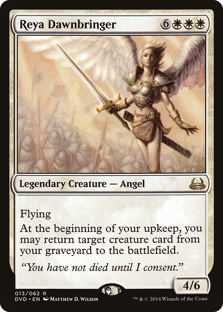 2014 Magic: The Gathering Duel Decks Anthology: Divine vs. Demonic Reya Dawnbringer #13 trading card