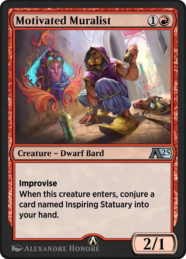 2025 Magic: The Gathering Alchemy: Aetherdrift Motivated Muralist #15 trading card