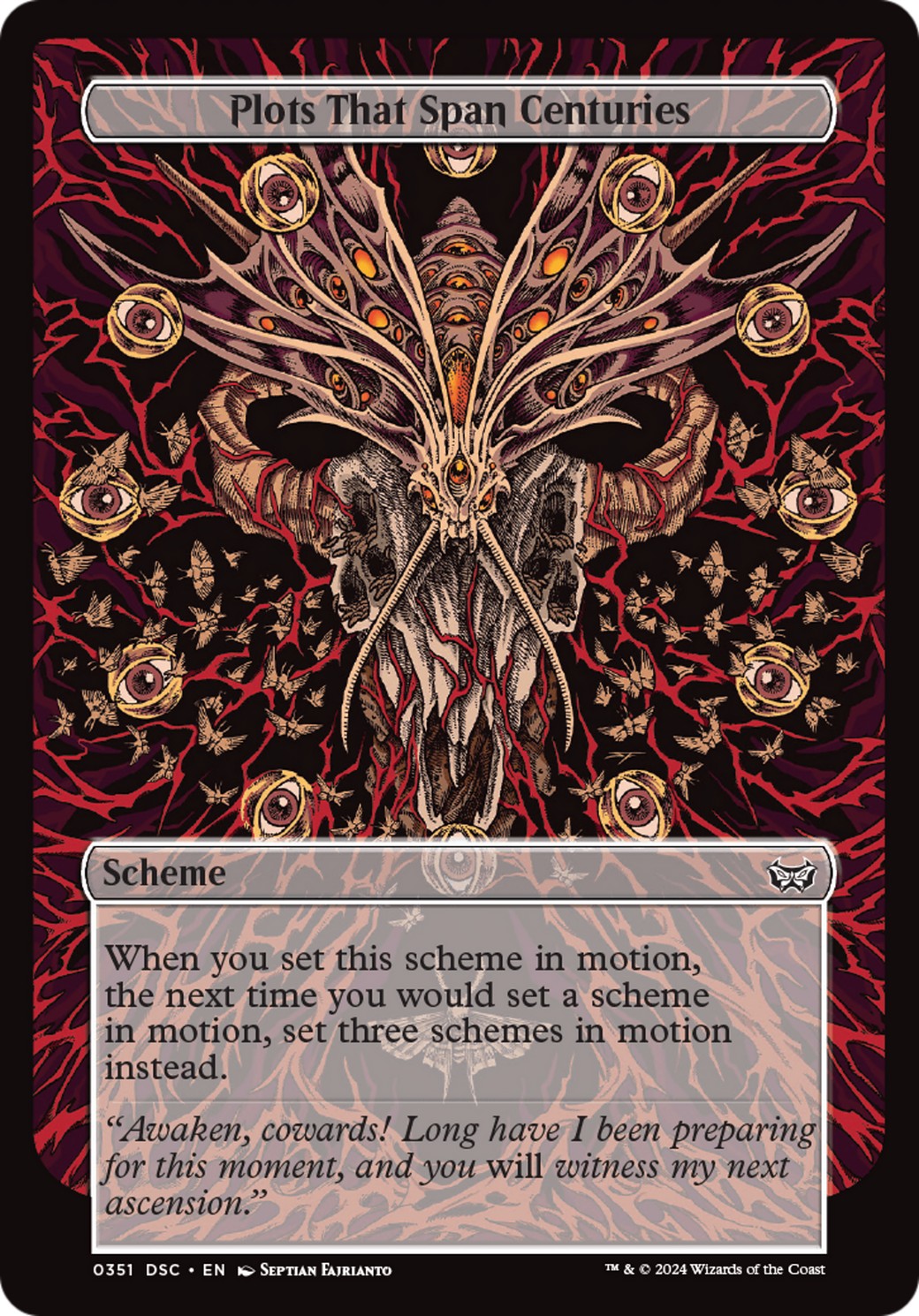 2024 Magic: The Gathering Duskmourn: House of Horror 2024 Magic: The Gathering Duskmourn: House of Horror #351 trading card