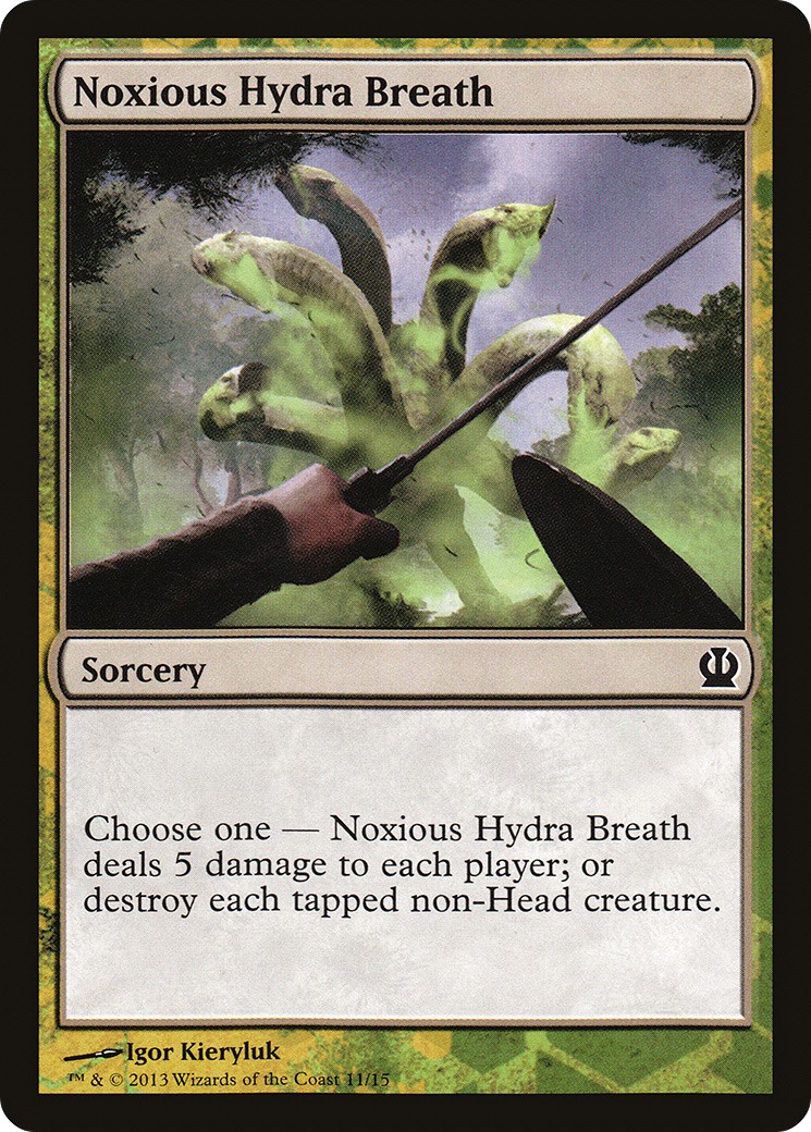 2013 Magic: The Gathering Face the Hydra Noxious Hydra Breath #11 trading card
