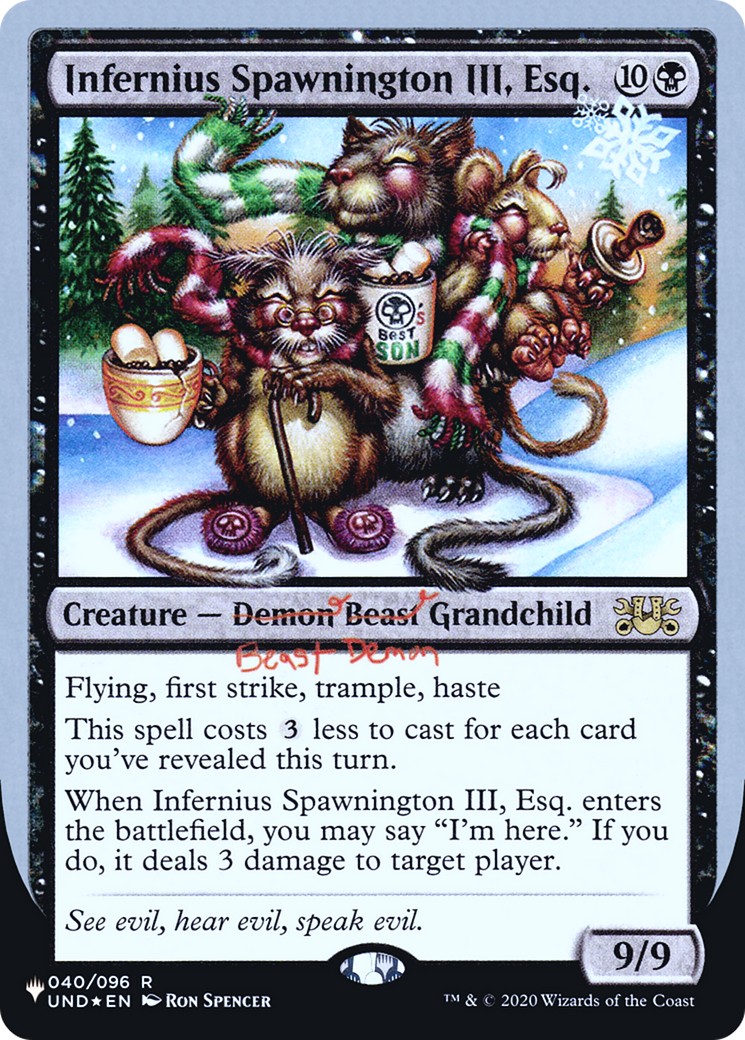 Infernius Spawnington III, Esq. (Rare · Foil)