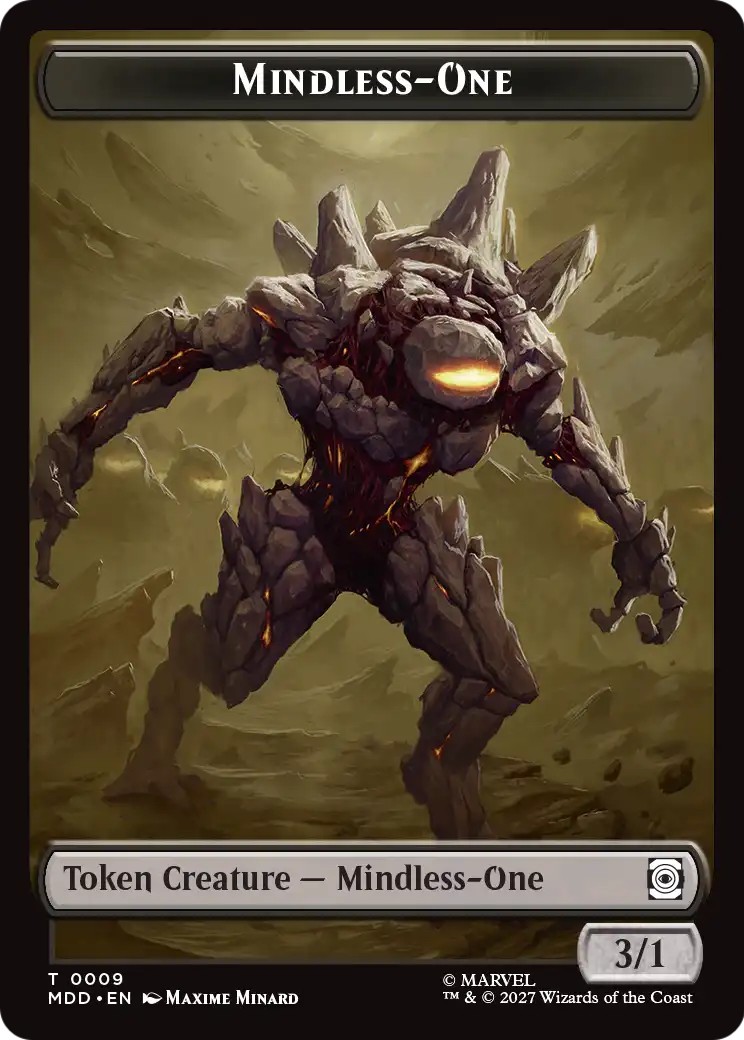 2027 Magic: The Gathering Marvel: Darkhold Destiny Tokens Mindless-One #9 trading card