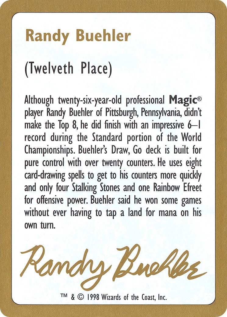 Randy Buehler Bio - Image 1