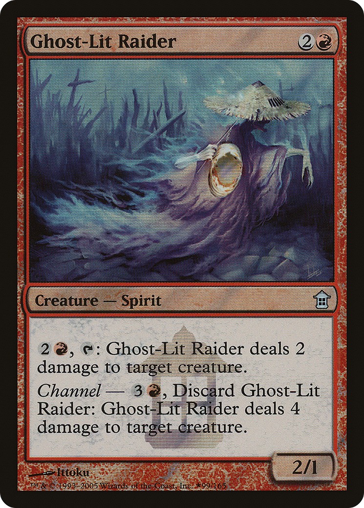 2005 Magic: The Gathering Saviors of Kamigawa Promos Ghost-Lit Raider #99★ trading card