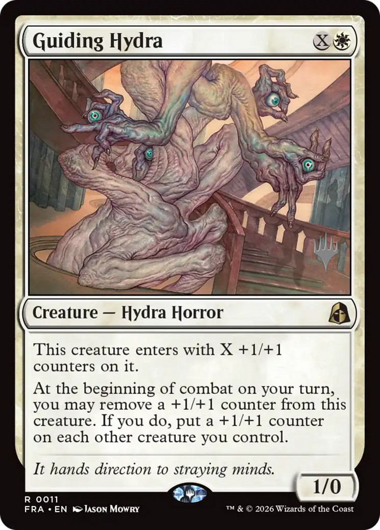 2026 Magic: The Gathering Reality Fracture Promos Guiding Hydra #11p trading card